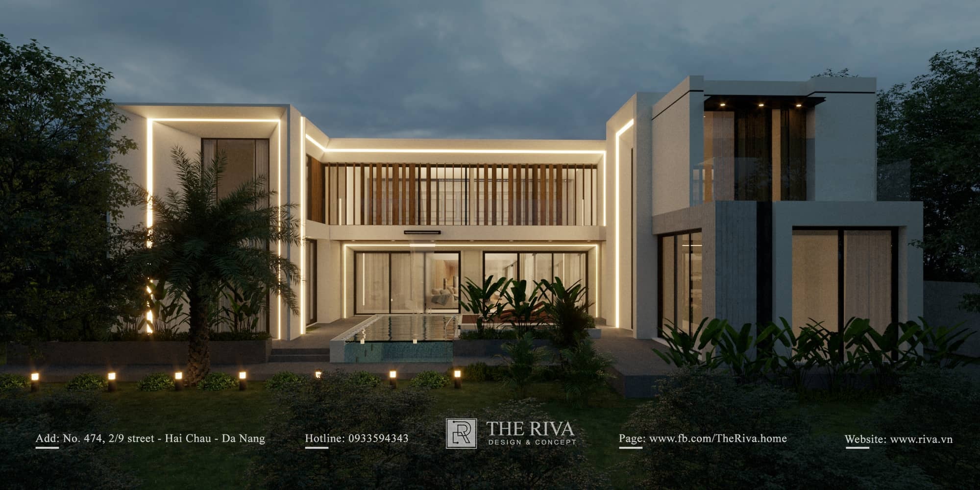 Thiết kế kiến trúc biệt thự nghỉ dưỡng hiện đại Helina Villa tại Đà Nẵng