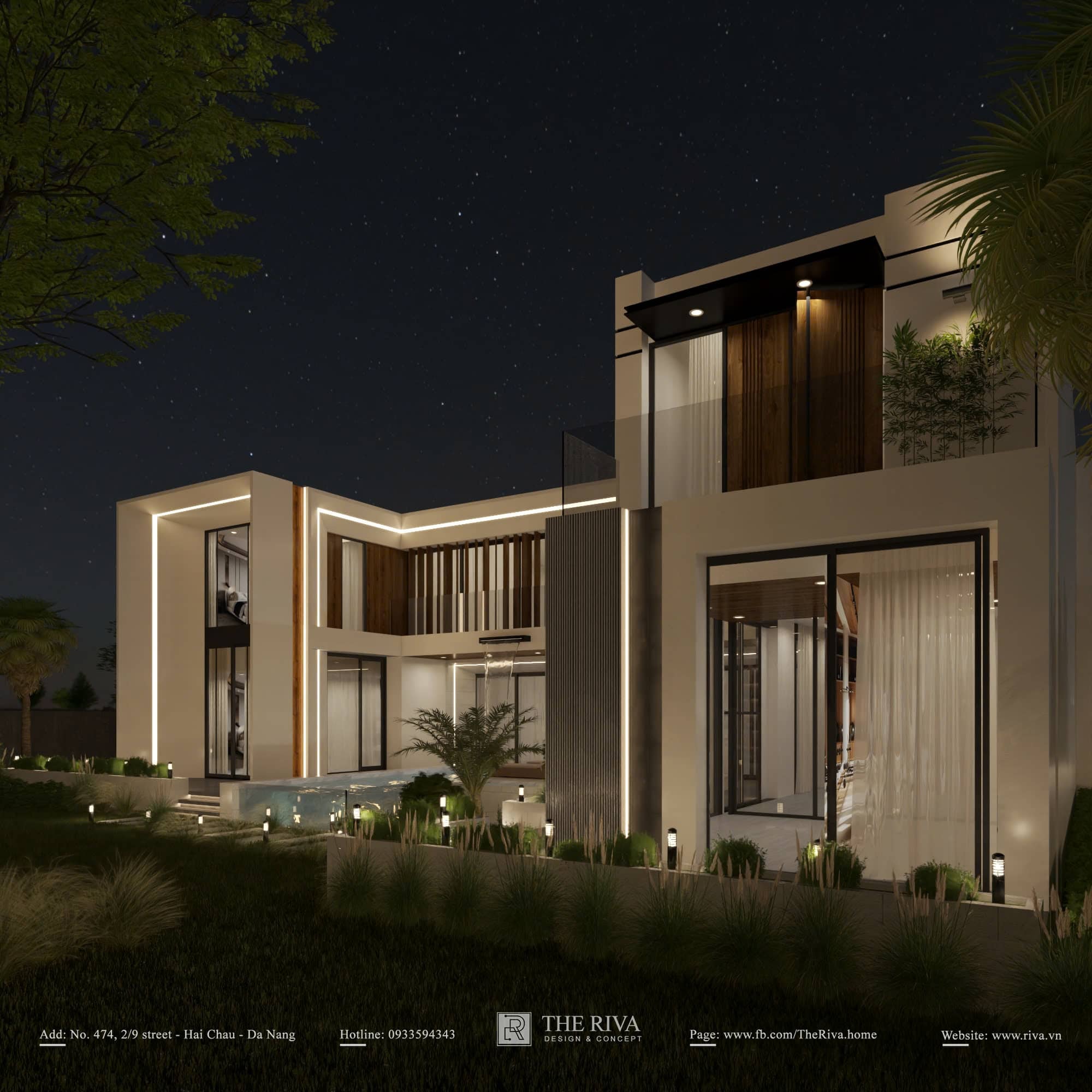 Thiết kế kiến trúc biệt thự nghỉ dưỡng hiện đại Helina Villa tại Đà Nẵng